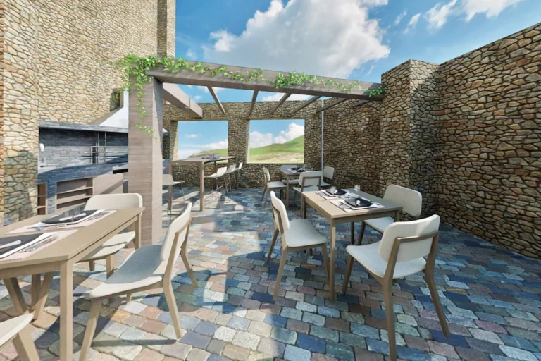 Virtual Rendering Ristorante a Casperia | Virtual Rendering 3D Prosphera